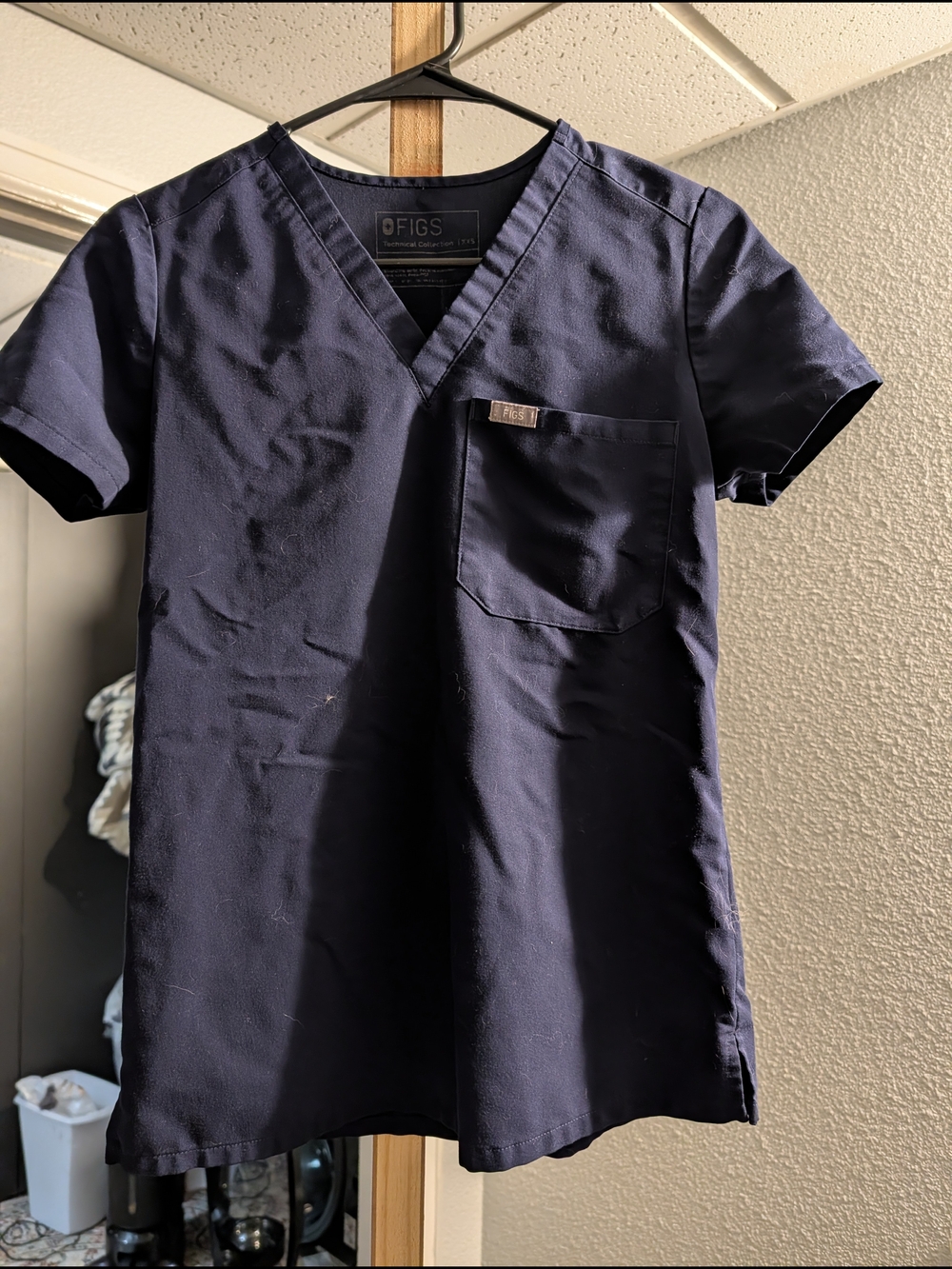 FIGS Navy V-Neck Medical Scrub Top